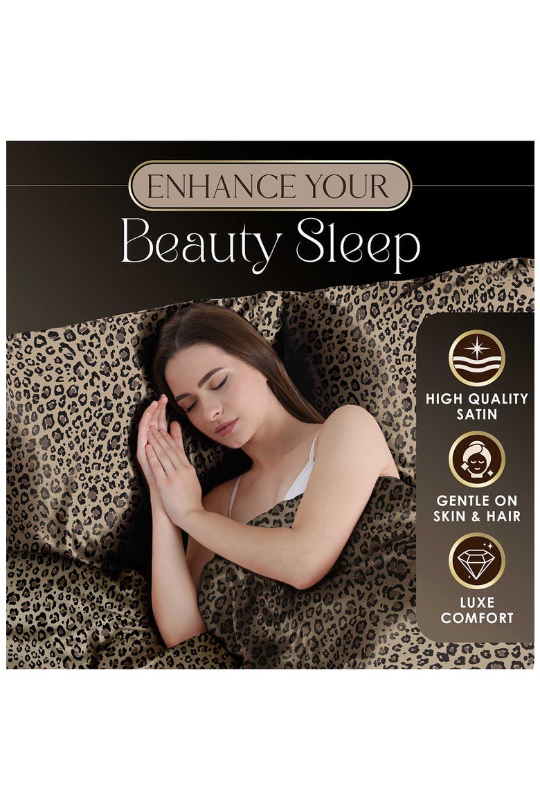 Set of 2 Elegance Leopard Pillowcases, Alternate, color, LEOPARD