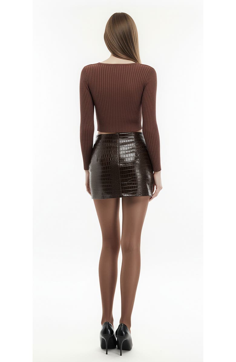 Mother of All Eline Long Sleeve Knit Top, Alternate, color, Burgundy