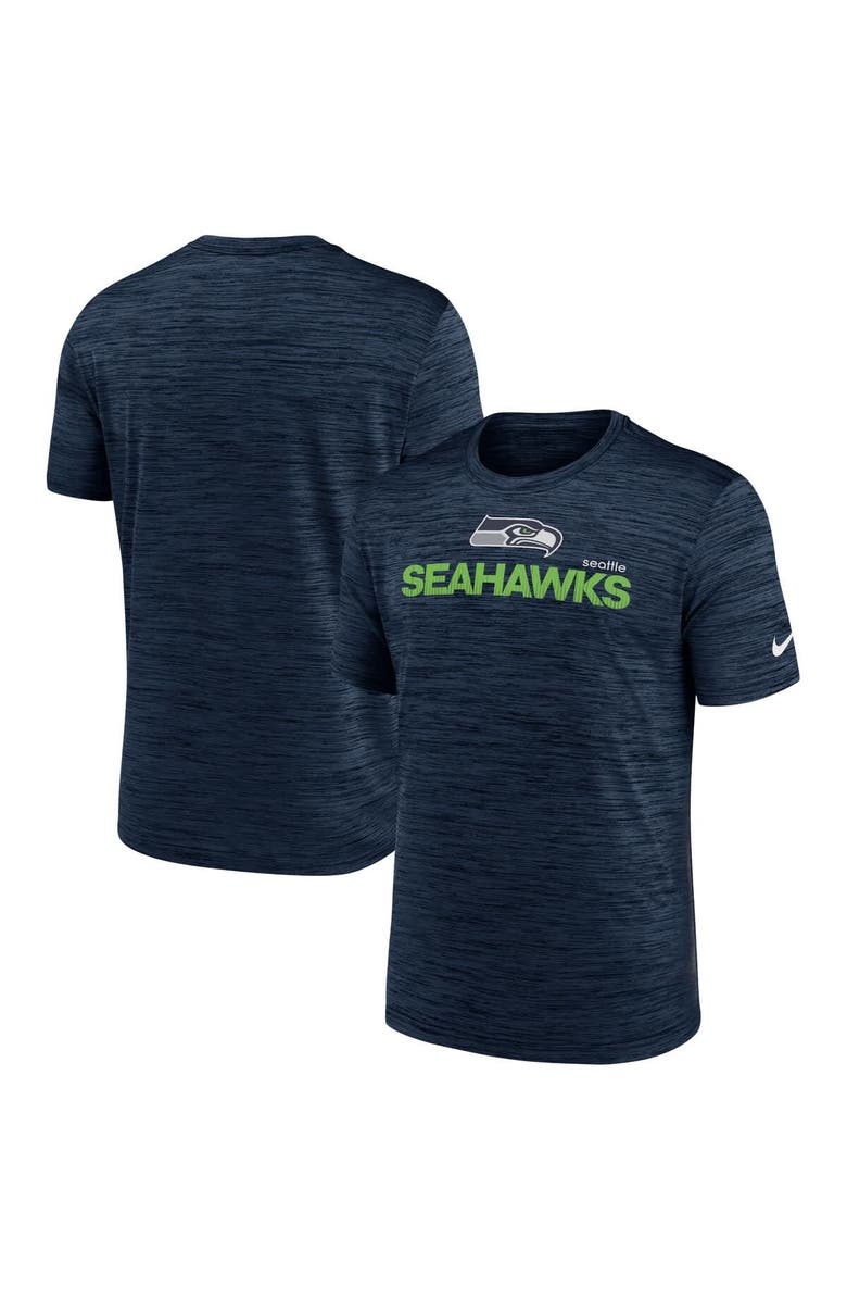 Nike Men's Nike College Navy Seattle Seahawks Blitz Velocity Modern Performance T-Shirt, Main, color, College Navy