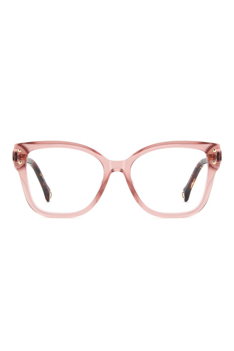 53mm Square Reading Glasses, Main, color, PINK