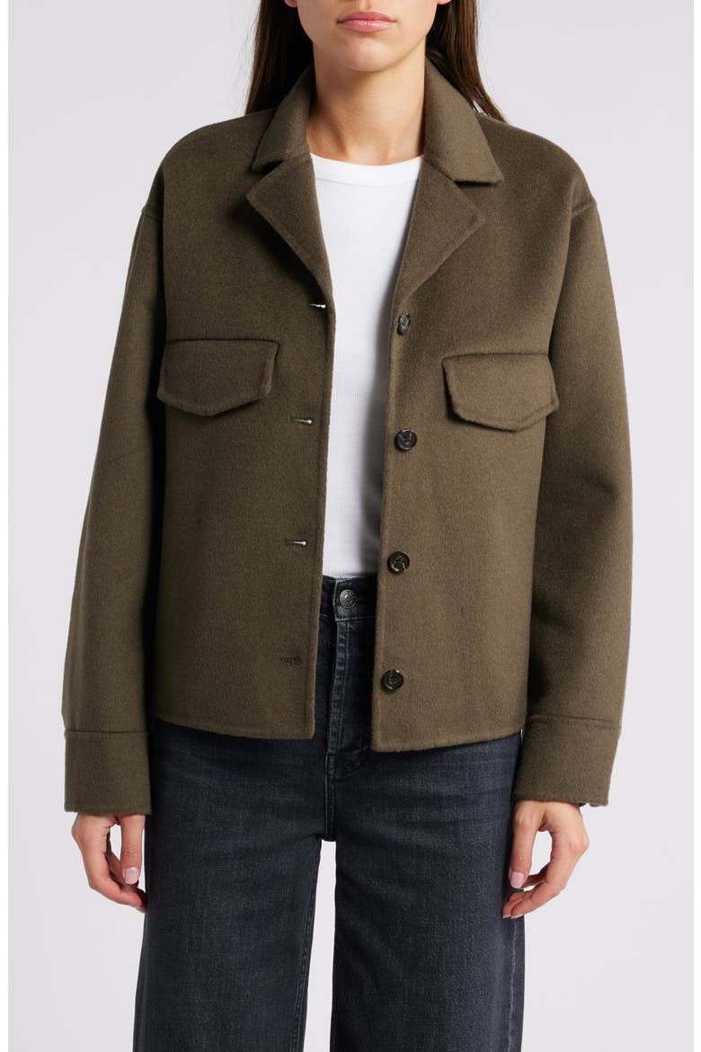 Riley Wool Blend Jacket, Main, color, OLIVE