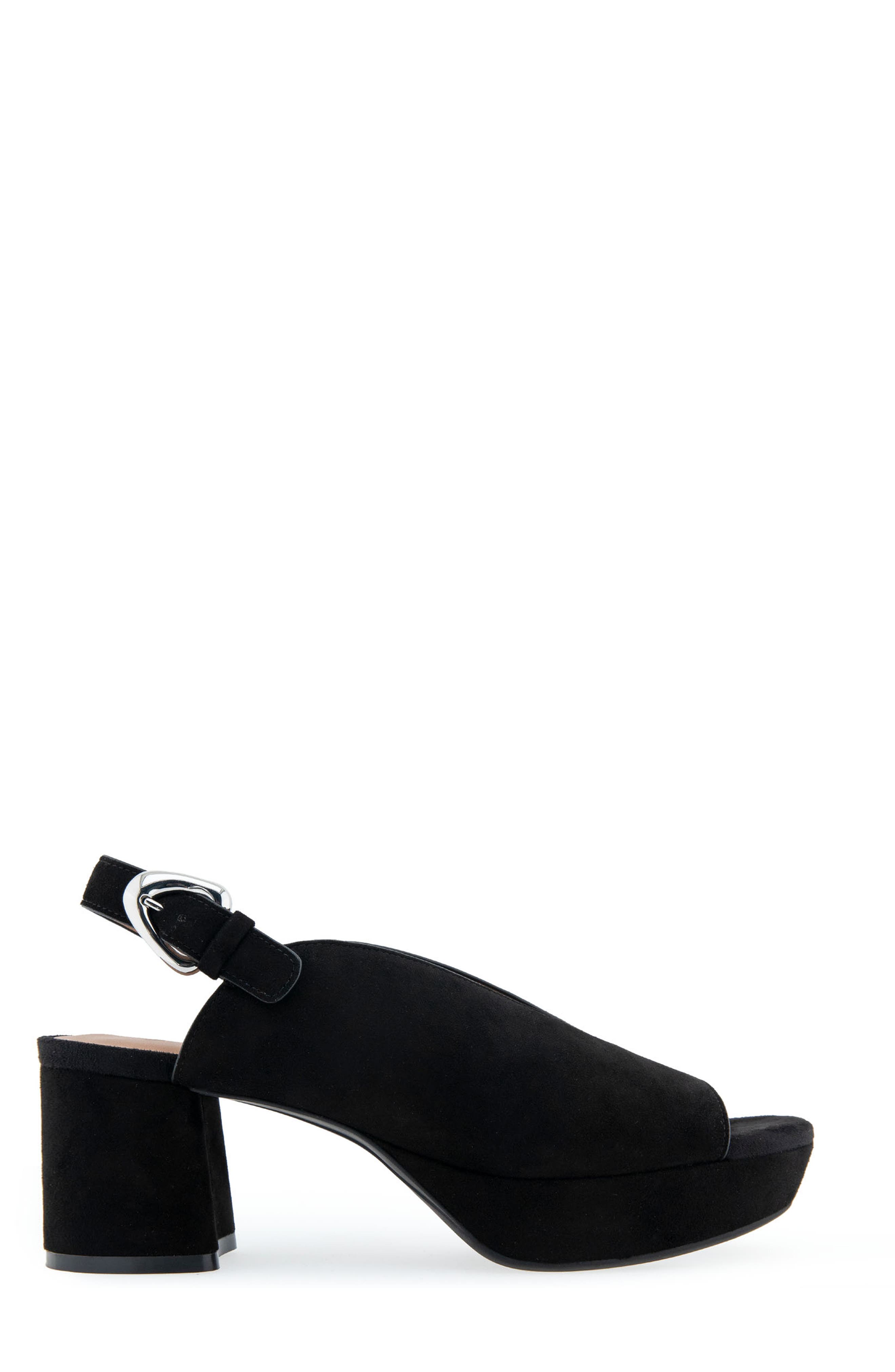 Cornelia Slingback Platform Sandal, Alternate, color, BLACK SUED