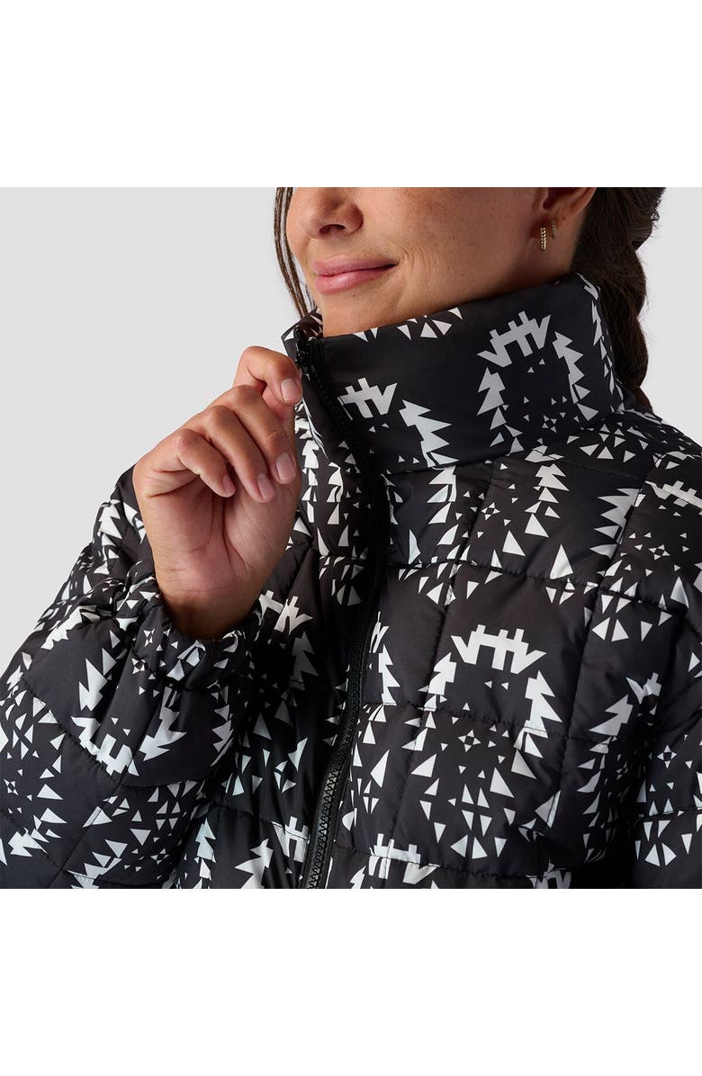 Stoic Printed Quilted Puffer - Women
s, Alternate, color, Midnight Navy Nordic Print