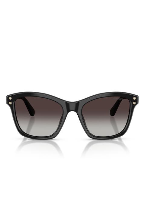54mm Gradient Square Sunglasses