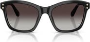 Swarovski 54mm Gradient Square Sunglasses