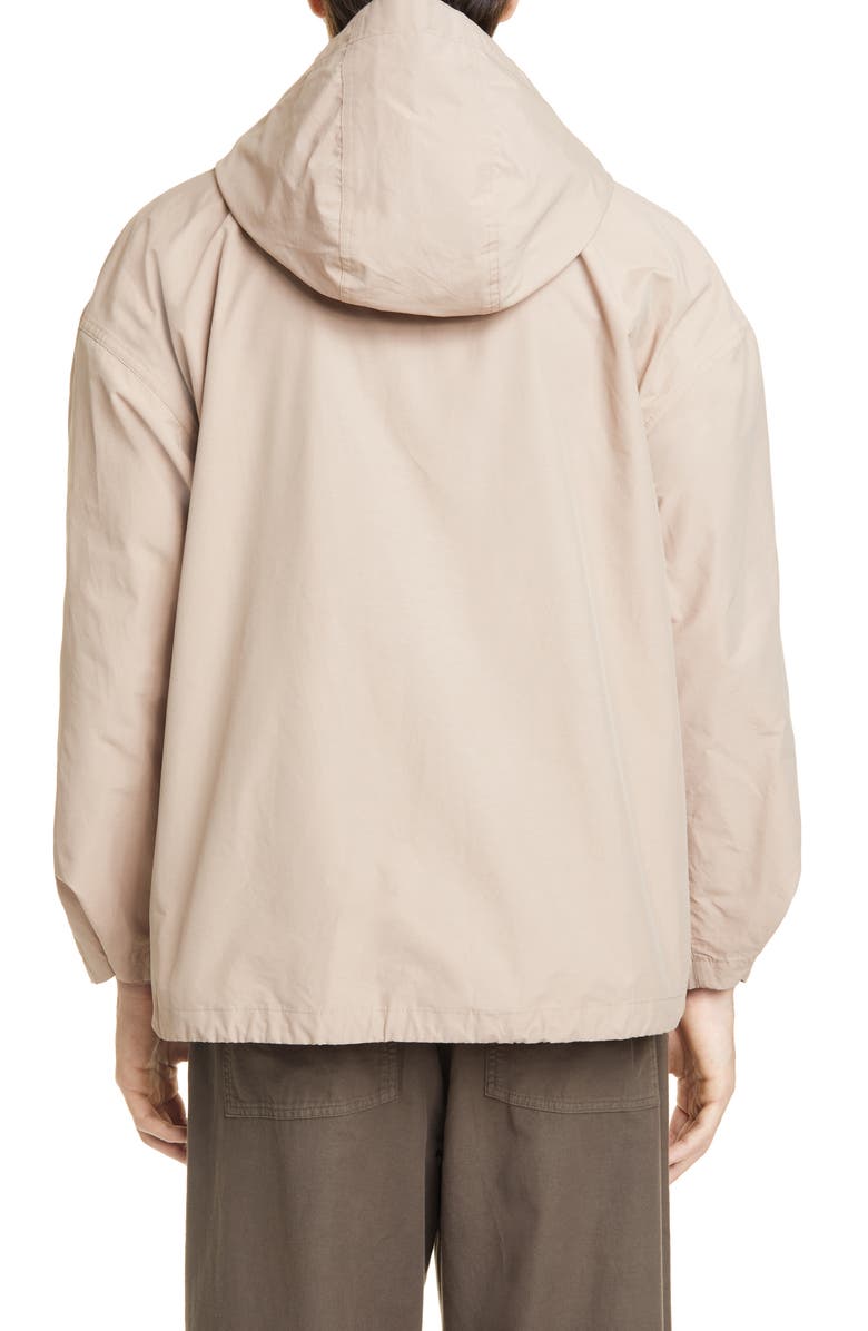 Eileen Fisher Hooded Organic Cotton Blend Jacket, Alternate, color, 