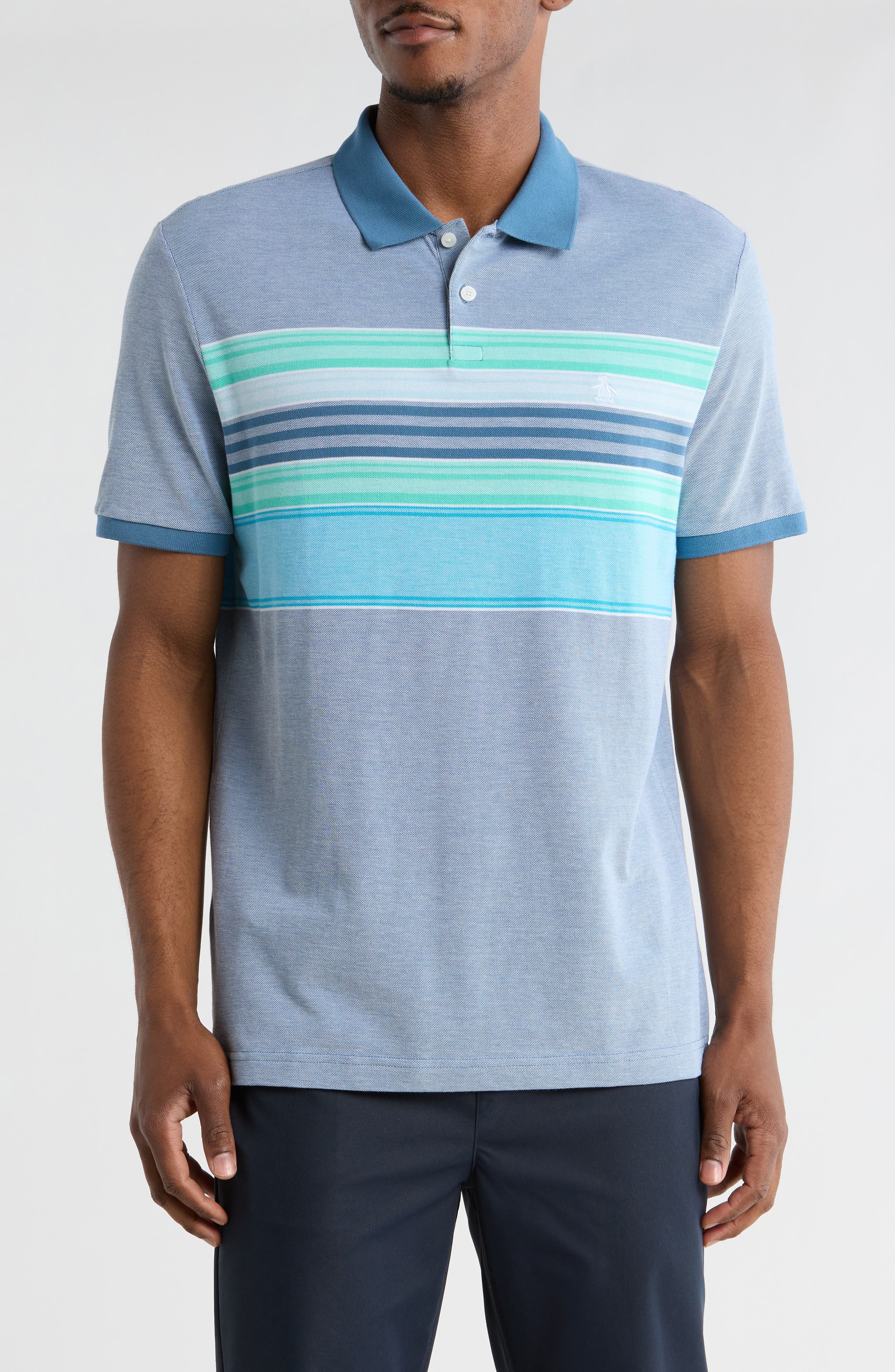 Original Penguin Stripe Cotton Polo