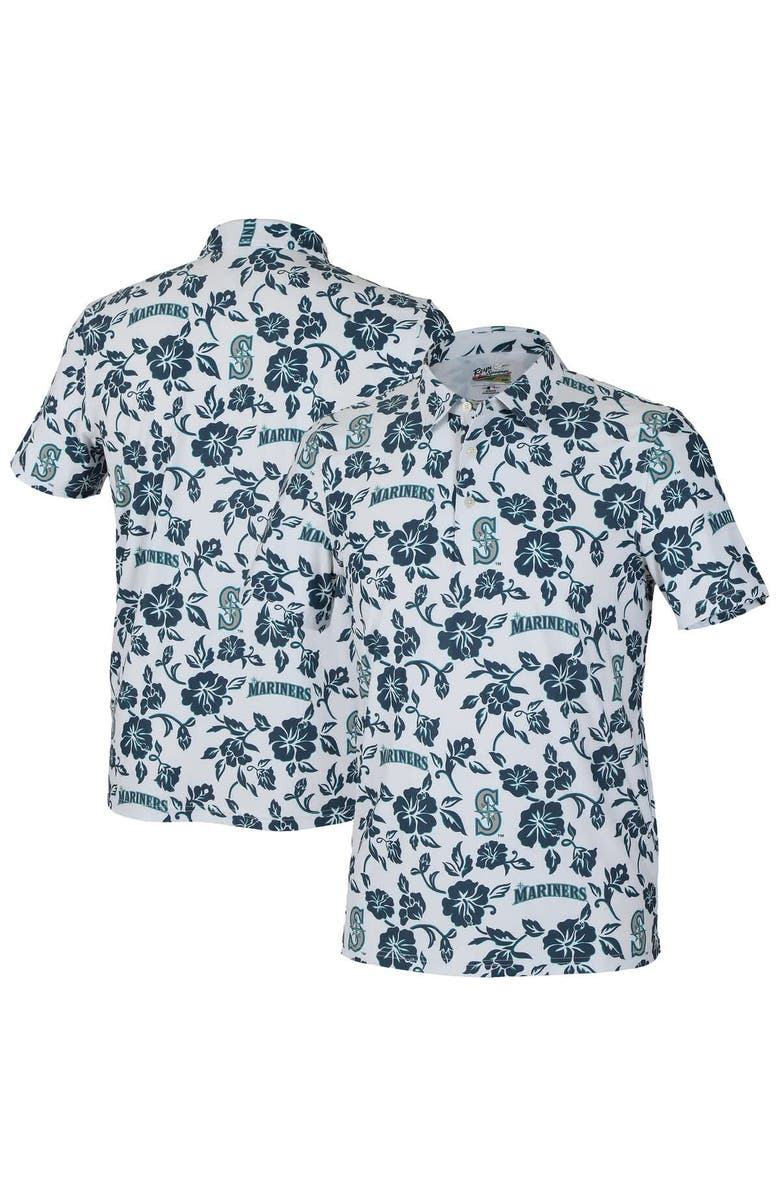 Reyn Spooner Men's Reyn Spooner  White Seattle Mariners Pua Performance Polo, Alternate, color, White