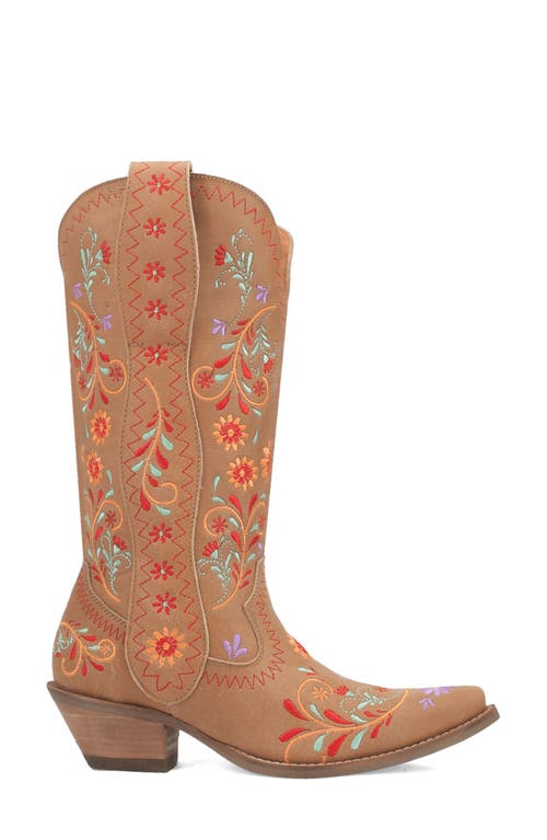 DINGO DINGO BEETLE JUICE EMBROIDERED LEATHER BOOT