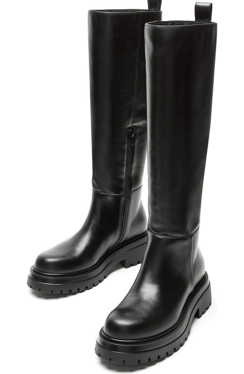 La Canadienne West Waterproof Leather Knee High Boot, Alternate, color, Black Leather
