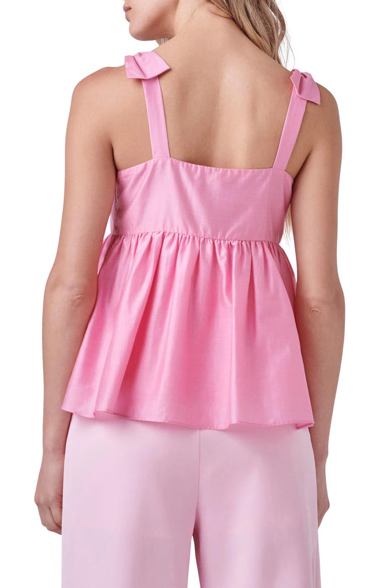 Bow Accent Tank, Alternate, color, PINK