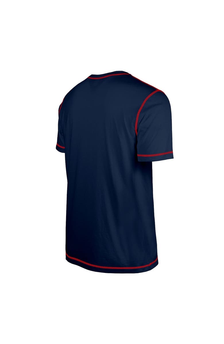 New Era Men's New Era  Navy Houston Texans Third Down Puff Print T-Shirt, Alternate, color, 