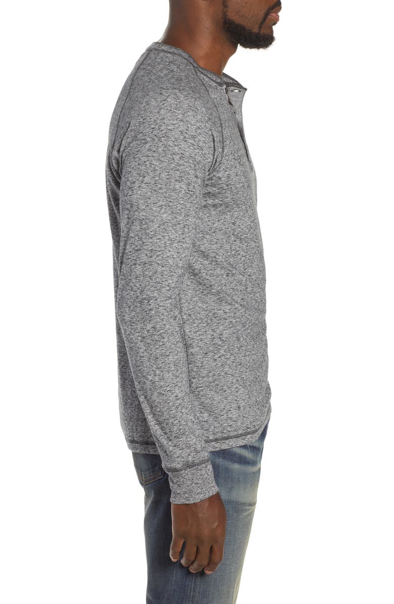 Faherty Luxe Heather Knit Organic Cotton Henley, Alternate, color, 