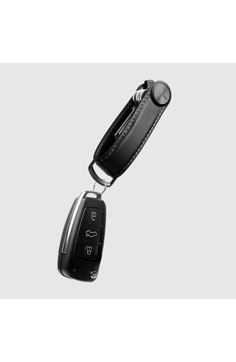 Orbitkey Pro Leather Key Organiser, Alternate, color, Blackout
