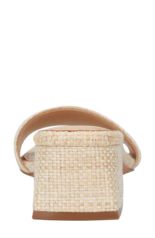 Marc Fisher Olysa Slide Sandal In Light Natural