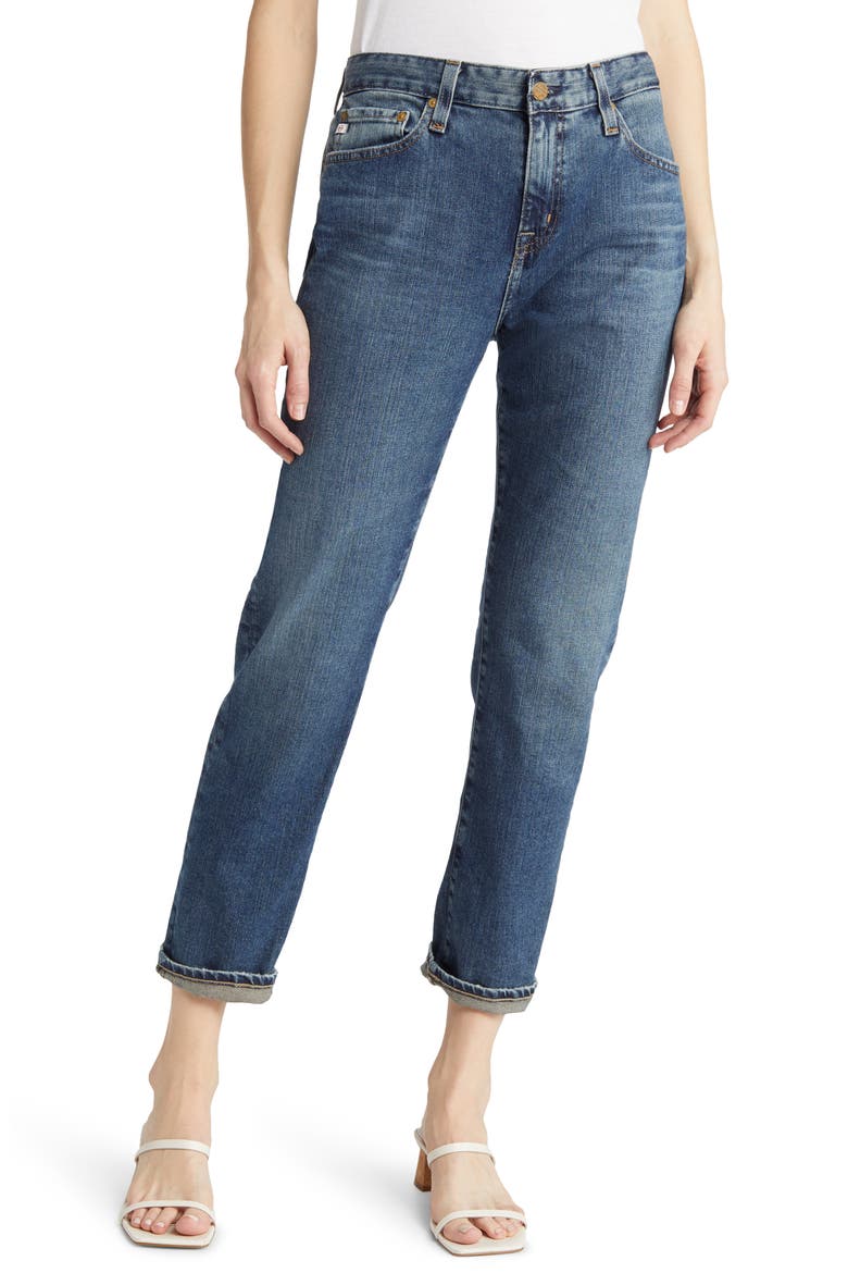 Ex-Boyfriend Slouchy Slim Jeans, Main, color, 14 YEARS WILDERNESS