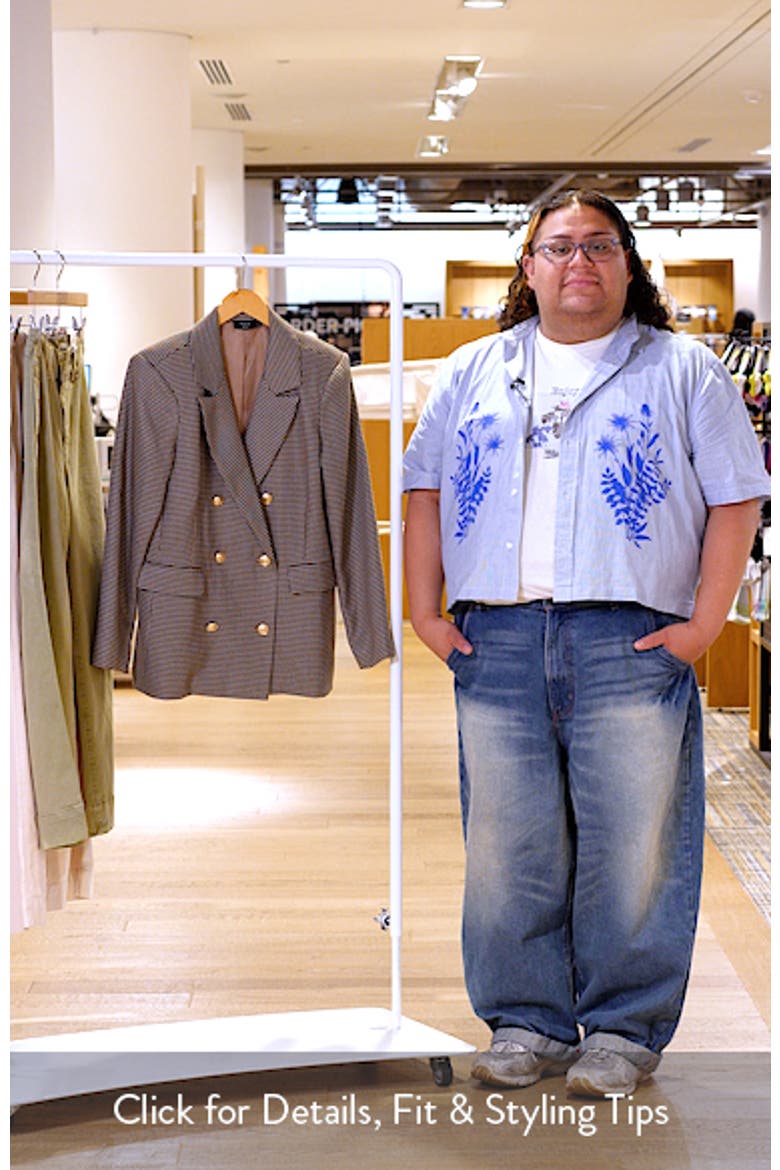 Margaret Plaid Double Breasted Blazer video