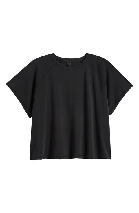 New Vintage Cropped Raglan T-Shirt (Regular & Plus)
