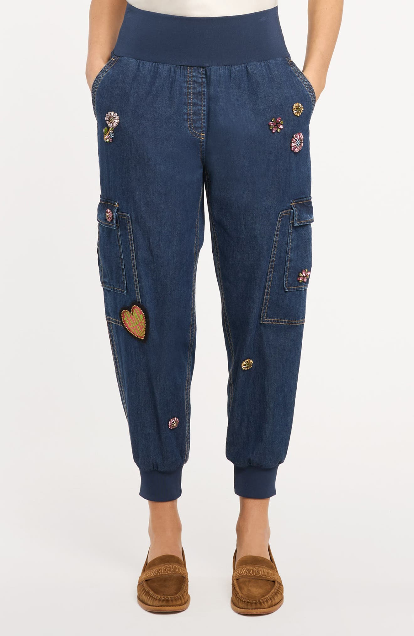 Giles Retro Love Cargo Jeans (Women) | Nordstrom
