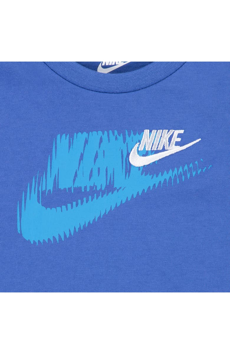 Nike Club Brand Energy Graphic T-Shirt & Shorts Set, Alternate, color, Comet Blue