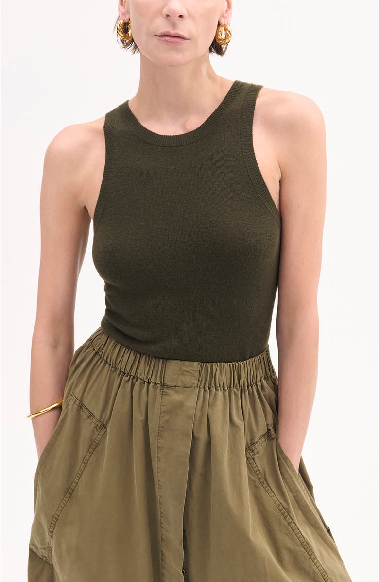 CO Fitted Tank in Fine Cashmere, Main, color, 
