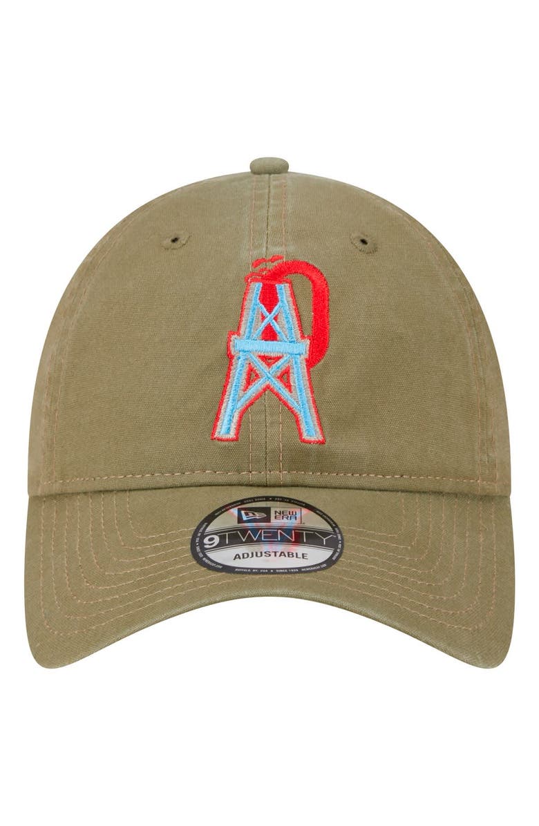 New Era Men's New Era Olive Tennessee Titans Oilers Throwback City Originals Lifestyle 9TWENTY Adjustable Hat, Alternate, color, Olive