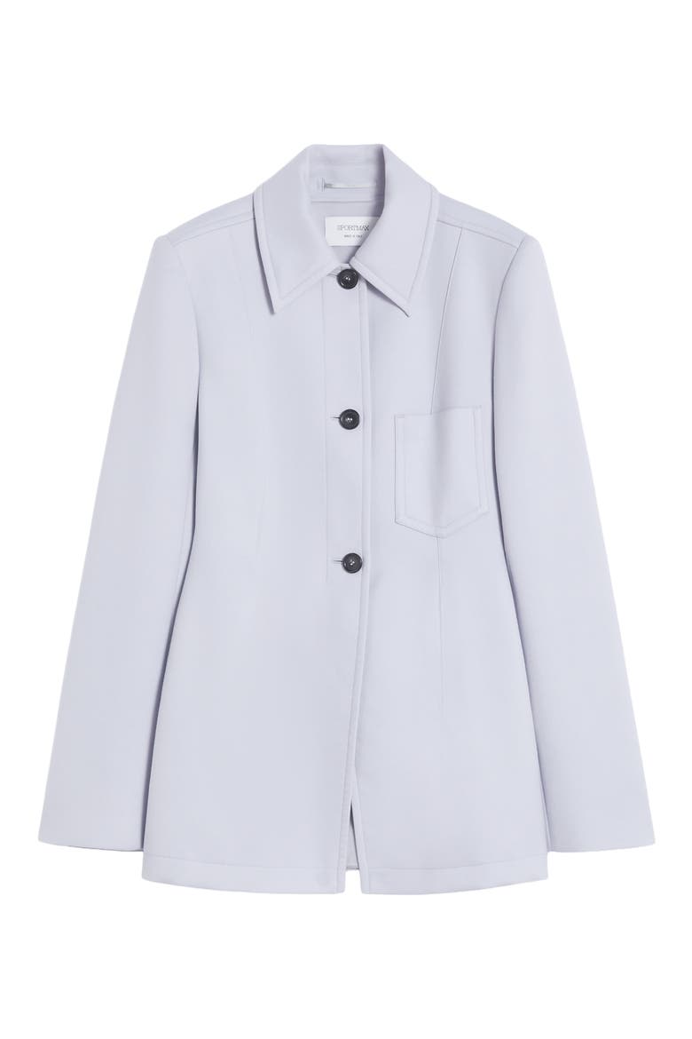 Ottelia Stretch Gabardine Cutaway Jacket, Alternate, color, MEDIUM GREY