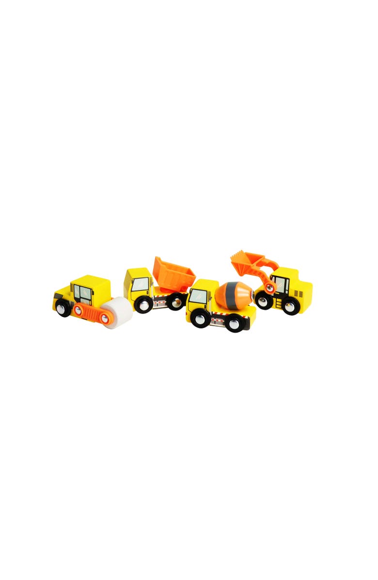 Leo & Friends Wooden Construction Vehicles, Alternate, color, Yellow