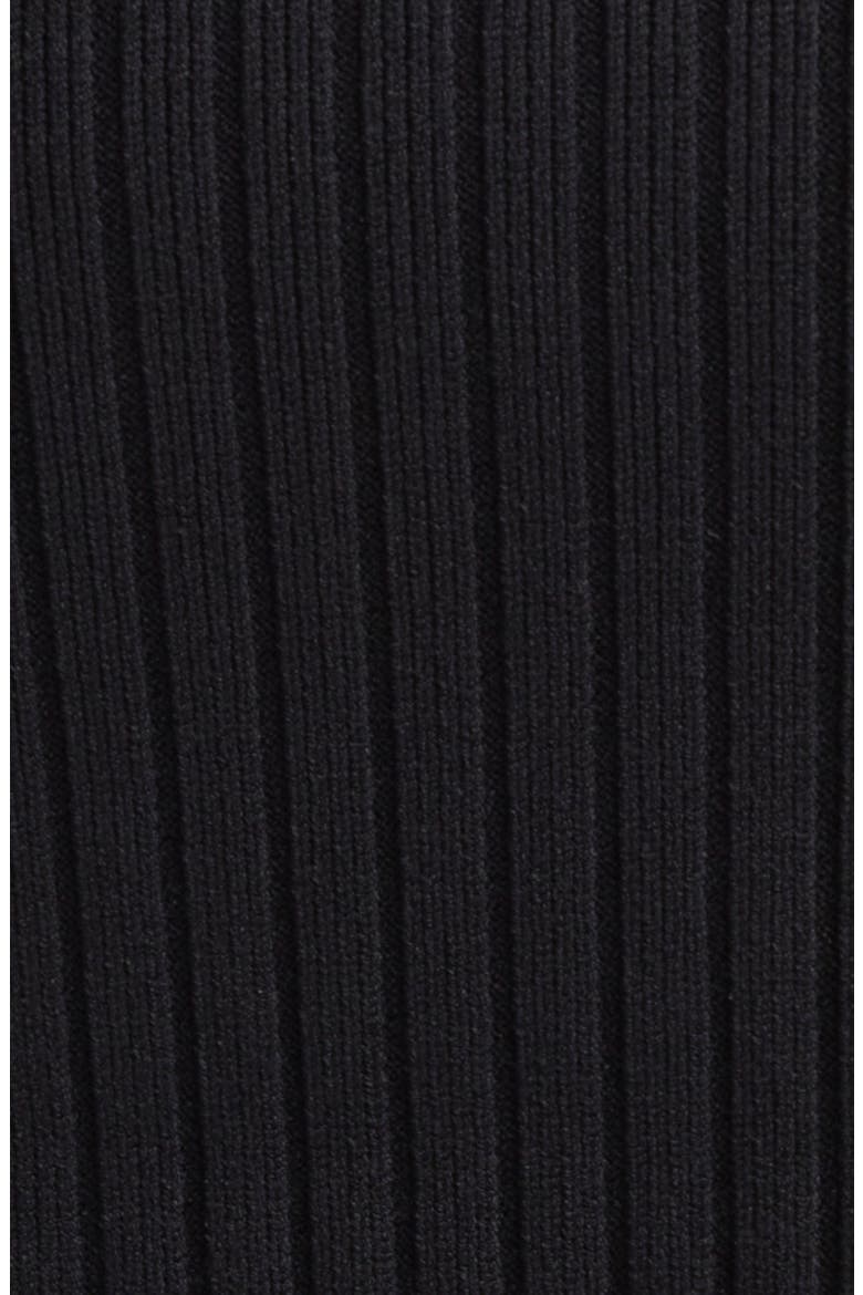 Belle Rib Knit Pencil Skirt, Alternate, color, BLACK