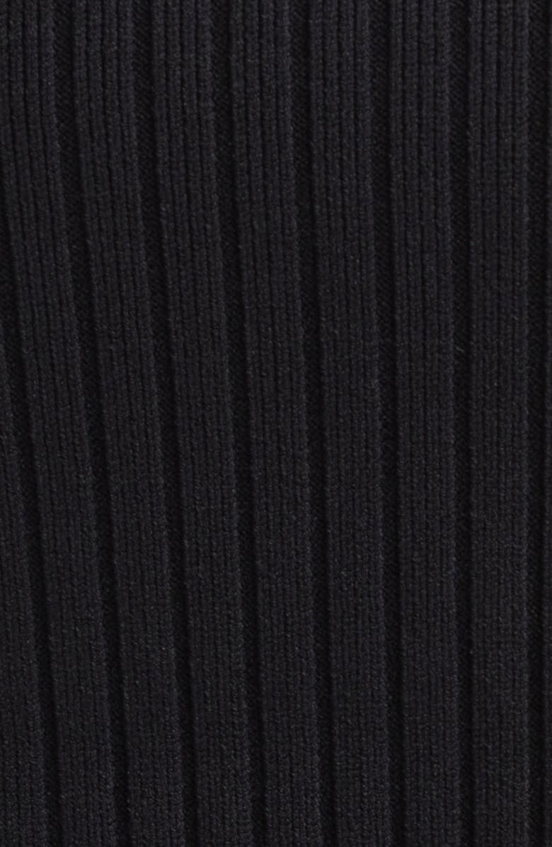 ST. JOHN Belle Rib Knit Pencil Skirt, Alternate, color, Black