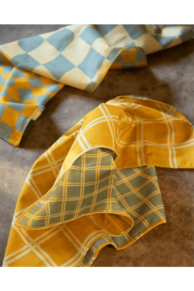 Grid Dinner Napkins - High Season Set of 4, Alternate, color, SKY