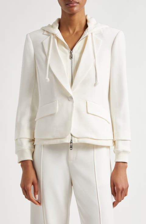 Le Petite Khloe Zip-Up Hoodie Blazer