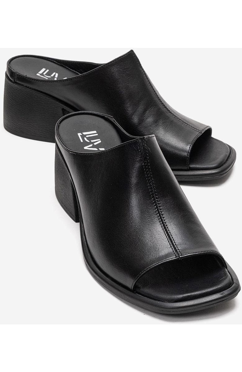 Forever & Always Shoes Sorex Leather Block Heel Sandal, Main, color, Black