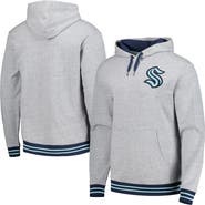 Mitchell & Ness Men's Mitchell & Ness  Heather Gray Seattle Kraken Classic French Terry Pullover Hoodie