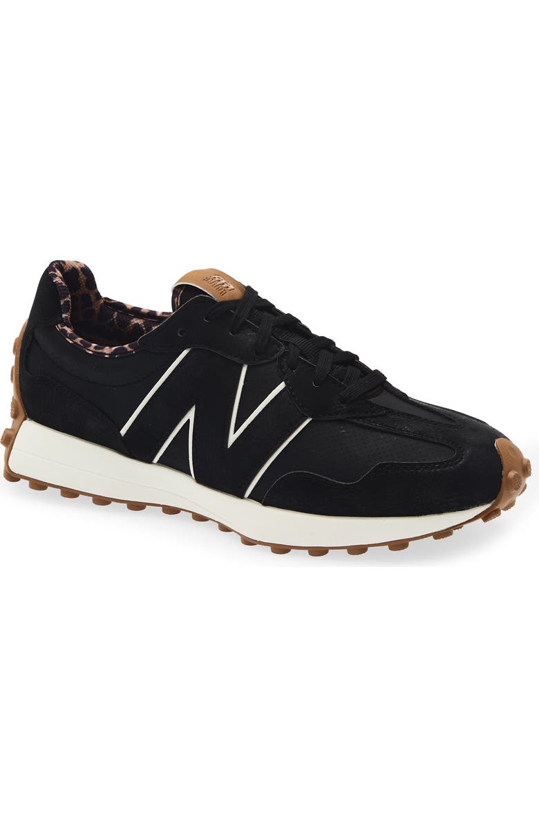 New Balance 327 Waterproof Spikeless Golf Shoe, Main, color, True Black