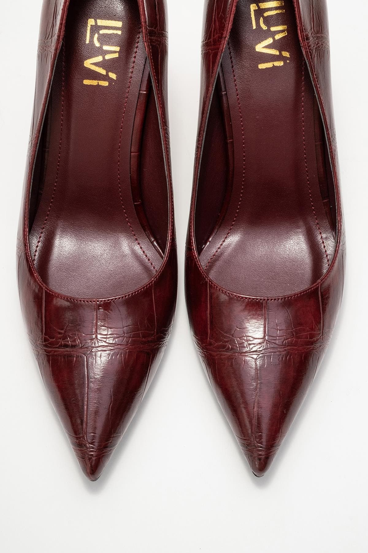 Hudson Pointed Toe Pump, Alternate, color, Burgundy Printed