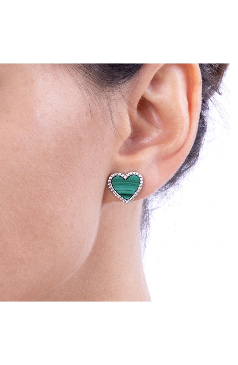 Anna Zuckerman House of Hearts Mother of Pearl Earrings, Alternate, color, Mother Of Pearl/Rose Gold