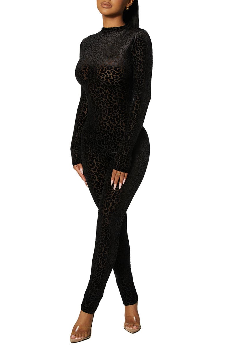 Naked Wardrobe Long Sleeve Jumpsuit, Main, color, 