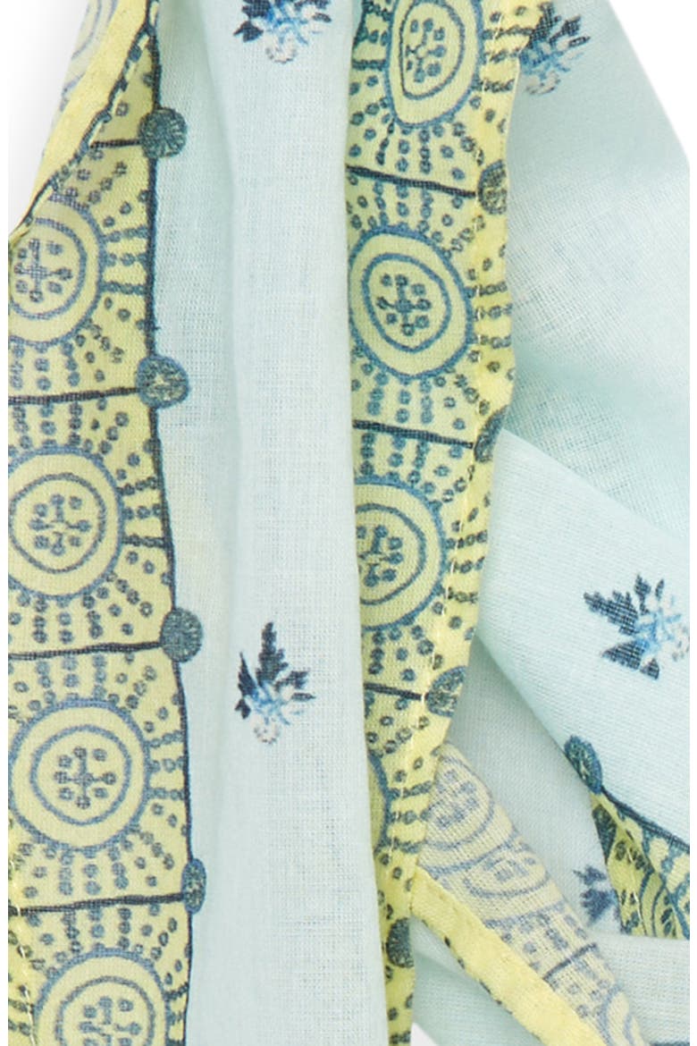 Skinny Kite Scarf, Alternate, color, BLUE KALEIDOSCOPE GARDEN