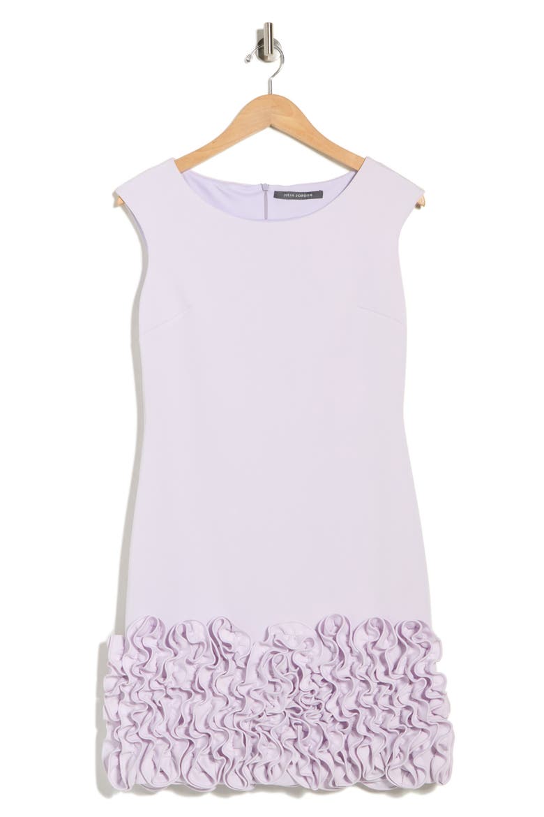 Ruffle Hem A-Line Dress, Alternate, color, LILAC