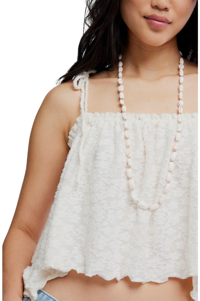 Briana Textured Flower Crop Camisole, Alternate, color, SUGAR SWIZZLE