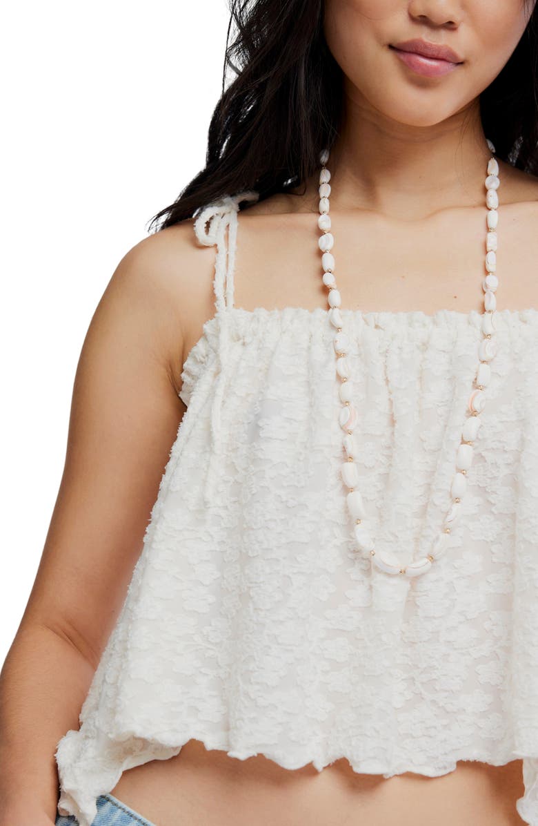 Free People Briana Textured Flower Crop Camisole, Alternate, color, Sugar Swizzle