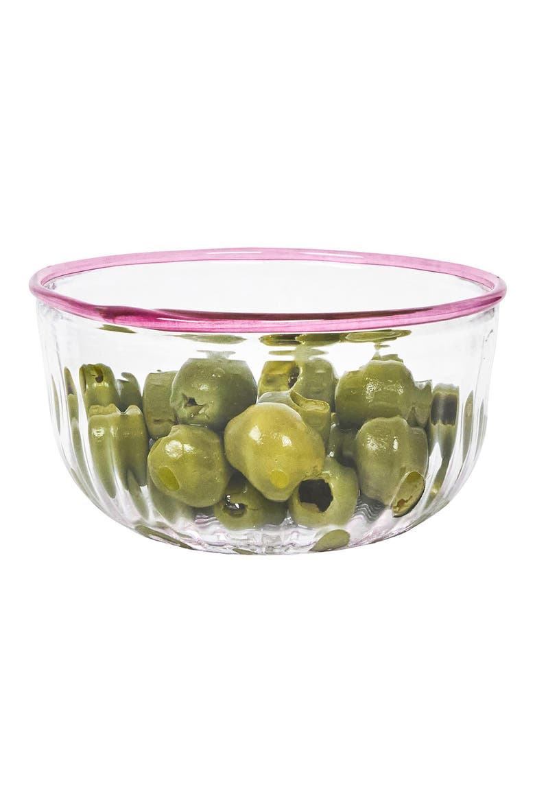 Nell Glass Bowl, Alternate, color, BLUSH