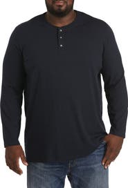 Harbor Bay by DXL Big & Tall Wicking Long-Sleeve Henley Shirt
