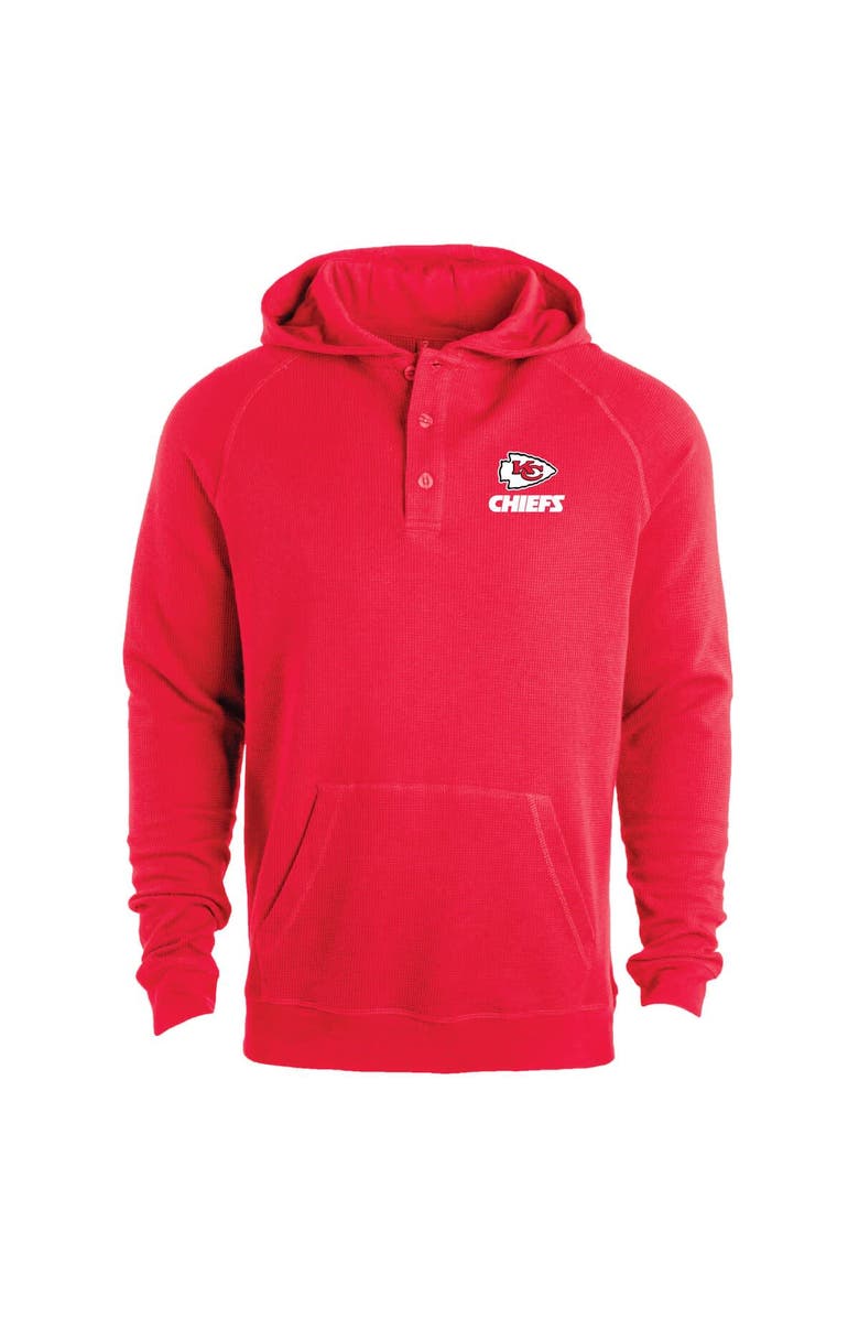 DUNBROOKE Men's Dunbrooke Red Kansas City Chiefs Montana Raglan Thermal Hoodie, Main, color, 
