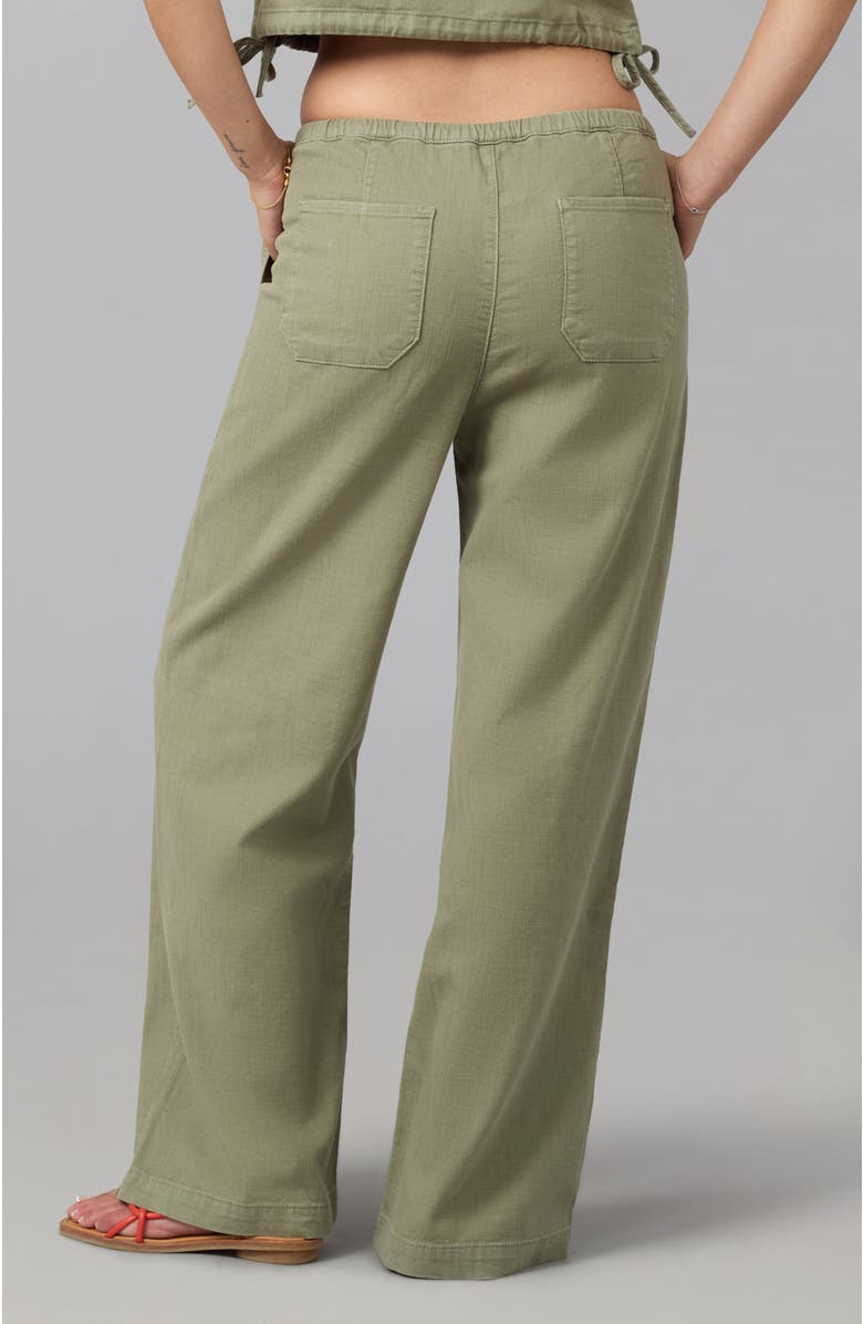 Lola Denim Remy Mid Rise Wide Leg Jeans, Alternate, color, Worn Sage