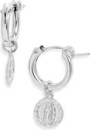 Child of Wild Lady Guadalupe Huggie Hoop Earrings