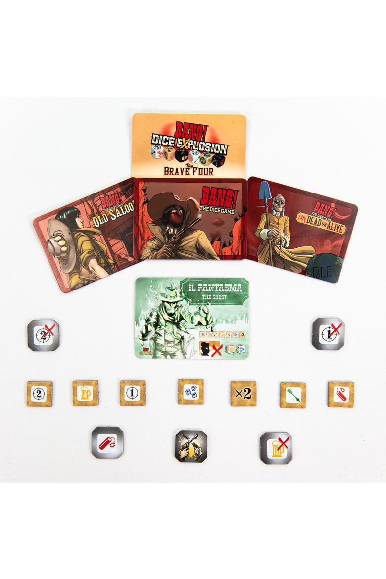 Bang! Dice Explosion Western Themed Dice Rolling Game, Alternate, color, Multicolored