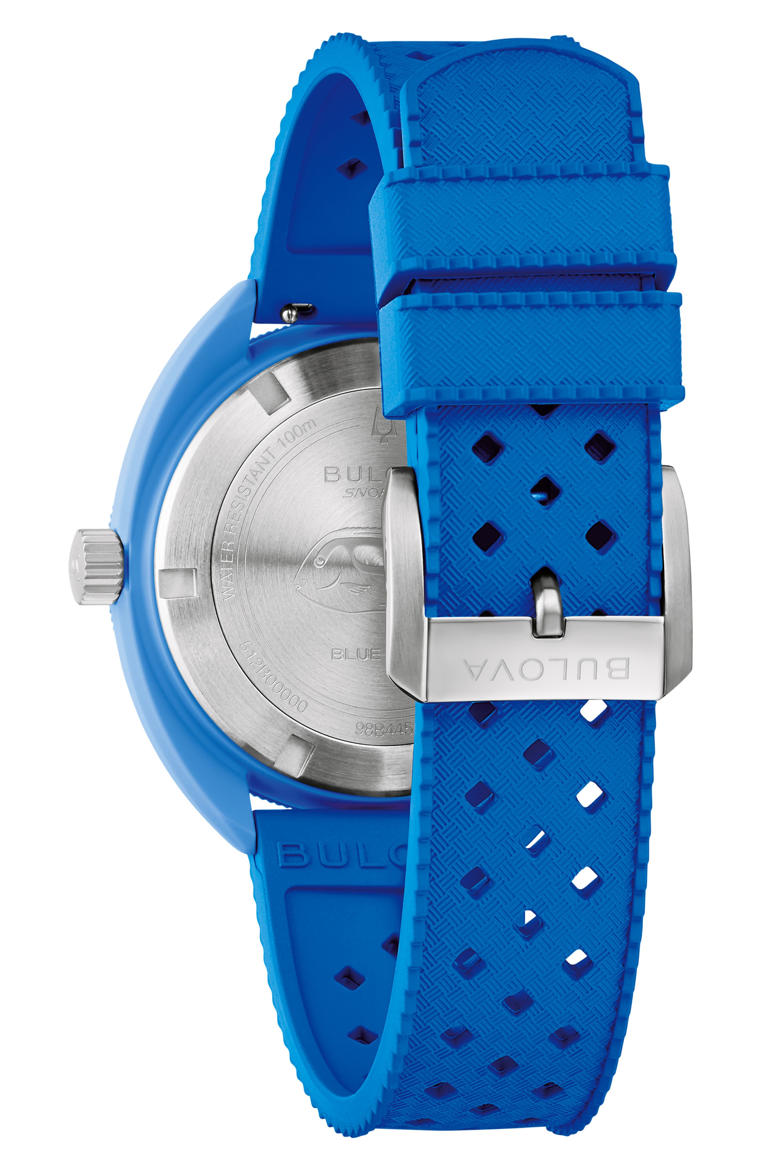 BULOVA Snorkel Sea Turtle Rubber Strap Watch, 41mm (Men) | Nordstrom