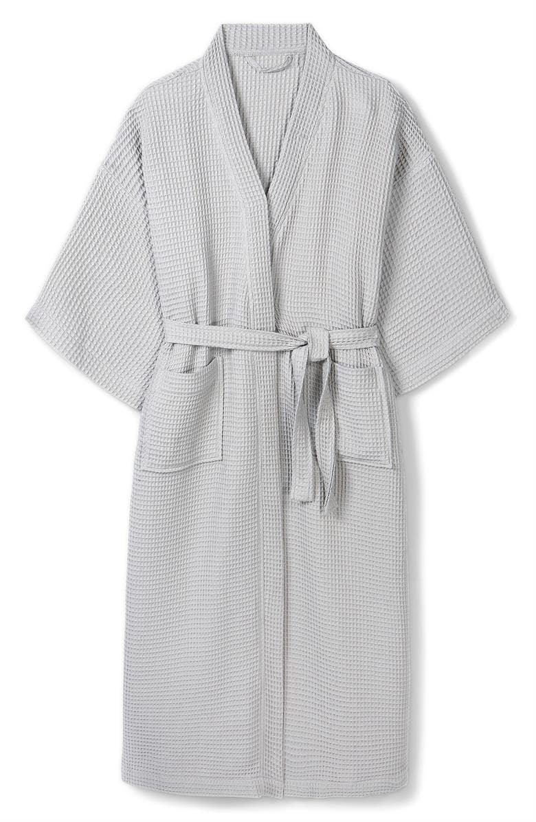 The White Company Long Lightweight Waffle Robe, Alternate, color,